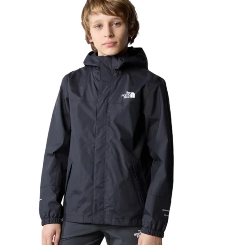 The North Face Boys Resolve Reflective DryVent Rain Jacket Black Large 12